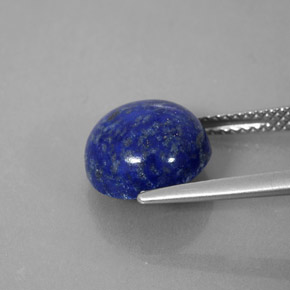 Lapis-lazuli bleue naturelle coupe roude, 4,91 ct, opaque