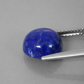 Lapis-lazuli bleue naturelle coupe roude, 4,33 ct, opaque