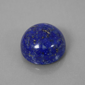 Lapis-lazuli bleue naturelle coupe roude, 6,65 ct, opaque