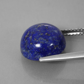 Lapis-lazuli bleue naturelle coupe roude, 6,65 ct, opaque