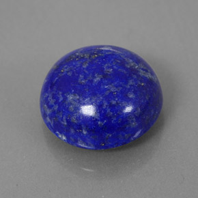 Lapis-lazuli bleue naturelle coupe roude, 6,14 ct, opaque
