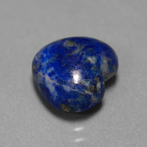 Lapis-lazuli bleue naturelle forme de coeur, 4,07 ct, opaque