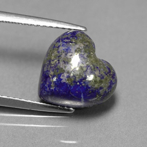 Lapis-lazuli Bleu royal naturelle Forme de coeur, 5.43 ct, Opaque