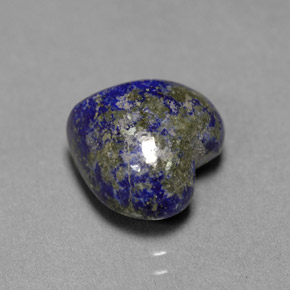 Lapis-lazuli Bleu royal naturelle Forme de coeur, 5.43 ct, Opaque