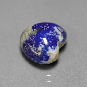 Lapis-lazuli Bleu royal naturelle Forme de coeur, 5.24 ct, Opaque