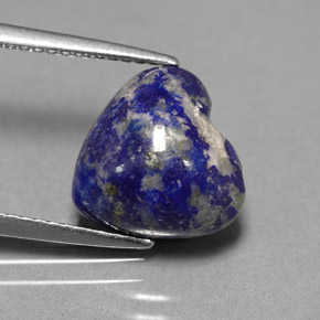 Lapis-lazuli bleue naturelle forme de coeur, 4,82 ct, opaque
