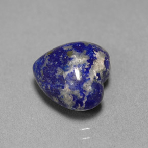 Lapis-lazuli bleue naturelle forme de coeur, 4,82 ct, opaque
