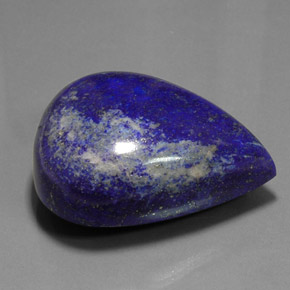 Lapis-lazuli bleue naturelle en forme de poire, 266,50 ct, opaque