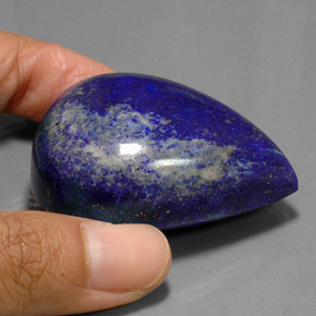 Lapis-lazuli bleue naturelle en forme de poire, 266,50 ct, opaque
