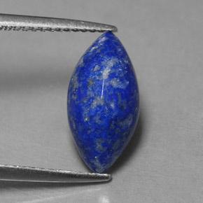 Lapis-lazuli bleue naturelle marquise, 2,98 ct, opaque