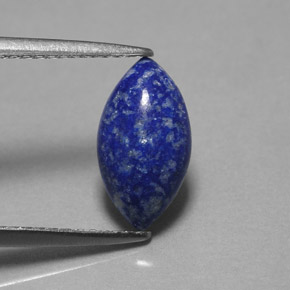 Lapis-lazuli bleue naturelle marquise, 1,60 ct, opaque