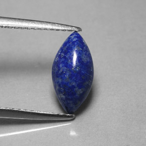 Lapis-lazuli bleue naturelle marquise, 1,54 ct, opaque