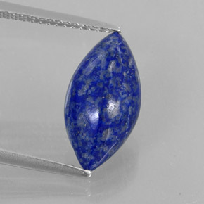 Lapis-lazuli bleue naturelle marquise, 3,29 ct, opaque