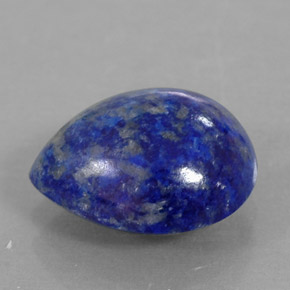 Lapis-lazuli bleue naturelle en forme de poire, 3,68 ct, opaque