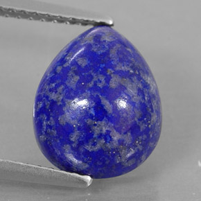 Lapis-lazuli bleue naturelle en forme de poire, 4,49 ct, opaque