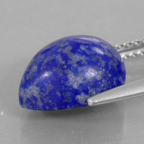 Lapis-lazuli bleue naturelle en forme de poire, 4,49 ct, opaque