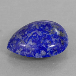 Lapis-lazuli bleue naturelle en forme de poire, 2,72 ct, opaque