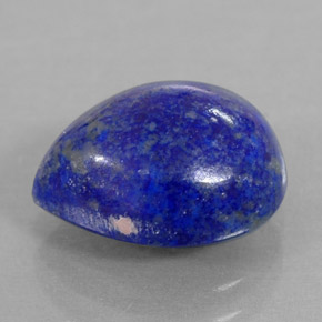 Lapis-lazuli bleue naturelle en forme de poire, 3,95 ct, opaque