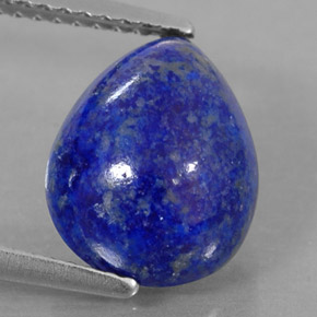 Lapis-lazuli bleue naturelle en forme de poire, 3,95 ct, opaque