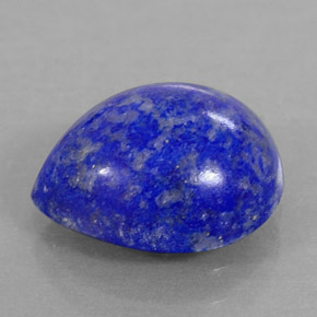 Lapis-lazuli bleue naturelle en forme de poire, 3,51 ct, opaque