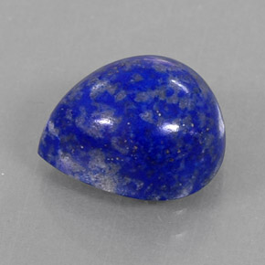 Lapis-lazuli bleue naturelle en forme de poire, 4,74 ct, opaque