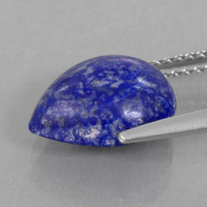 Lapis-lazuli bleue naturelle en forme de poire, 3,72 ct, opaque