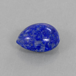 Lapis-lazuli bleue naturelle en forme de poire, 1,70 ct, opaque