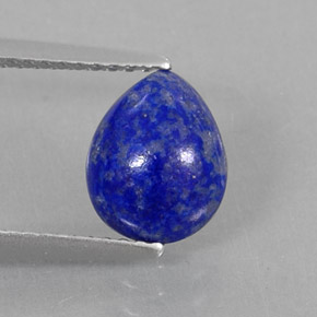 Lapis-lazuli bleue naturelle en forme de poire, 1,70 ct, opaque