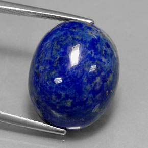 Lapis-lazuli bleue naturelle coupe ovale, 25,84 ct, opaque