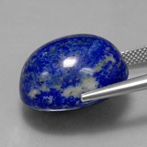 Lapis-lazuli bleue naturelle coupe ovale, 25,84 ct, opaque