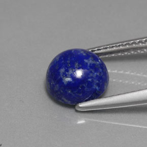 Lapis-lazuli bleue naturelle coupe roude, 2,66 ct, opaque