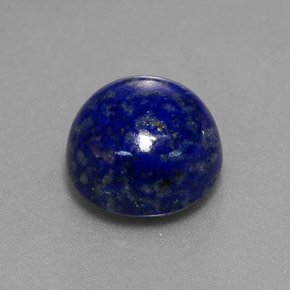 Lapis-lazuli bleue naturelle coupe roude, 2,73 ct, opaque