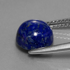 Lapis-lazuli bleue naturelle coupe roude, 2,73 ct, opaque