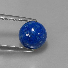 Lapis-lazuli bleue naturelle coupe roude, 3,61 ct, opaque