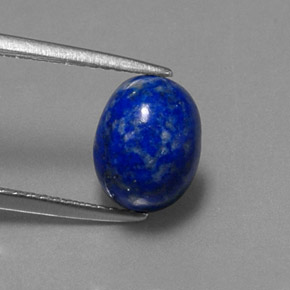 Lapis-lazuli bleue naturelle coupe ovale, 2,91 ct, opaque