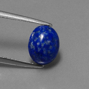 Lapis-lazuli bleue naturelle coupe ovale, 2,17 ct, opaque
