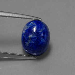 Lapis-lazuli bleue naturelle coupe ovale, 2,82 ct, opaque