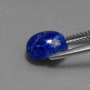 Lapis-lazuli bleue naturelle coupe ovale, 2,82 ct, opaque