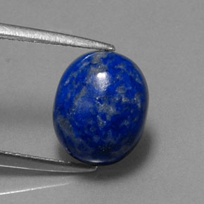 Lapis-lazuli bleue naturelle coupe ovale, 3,70 ct, opaque