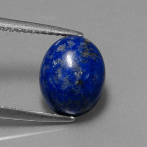 Lapis-lazuli bleue naturelle coupe ovale, 3,46 ct, opaque