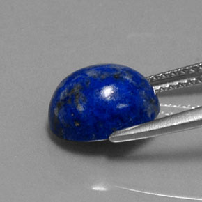 Lapis-lazuli bleue naturelle coupe ovale, 3,46 ct, opaque