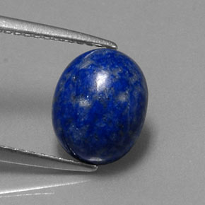Lapis-lazuli bleue naturelle coupe ovale, 3,22 ct, opaque