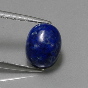 Lapis-lazuli bleue naturelle coupe ovale, 2,89 ct, opaque