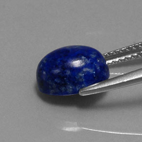 Lapis-lazuli bleue naturelle coupe ovale, 2,89 ct, opaque