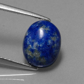 Lapis-lazuli bleue naturelle coupe ovale, 2,92 ct, opaque