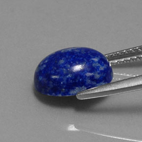 Lapis-lazuli bleue naturelle coupe ovale, 3,23 ct, opaque