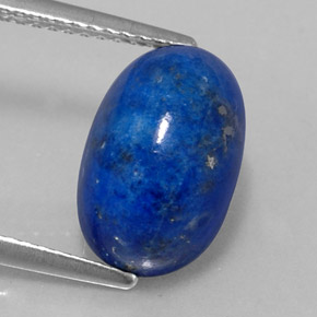 Lapis-lazuli bleue naturelle coupe ovale, 5,85 ct, opaque