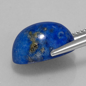 Lapis-lazuli bleue naturelle coupe ovale, 5,85 ct, opaque