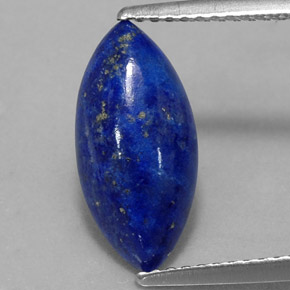Lapis-lazuli bleue naturelle marquise, 2,84 ct, opaque