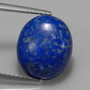 Lapis-lazuli bleue naturelle coupe ovale, 5,86 ct, opaque